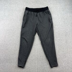 Nike Yoga Restore Training Jogger Pants Mens Medium Black Dri Fit Black Heather